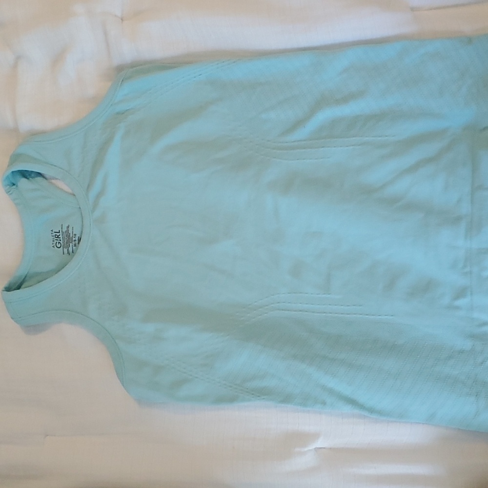 Girls medium blue Athleta Girl tank top